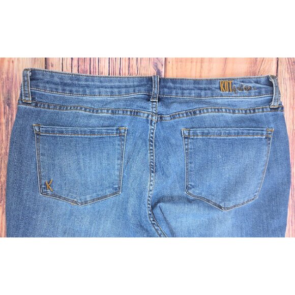 Kut From The Kloth Carrie Boyfriend Jeans 14 (36x31) Medium Wash - Picture 8 of 11